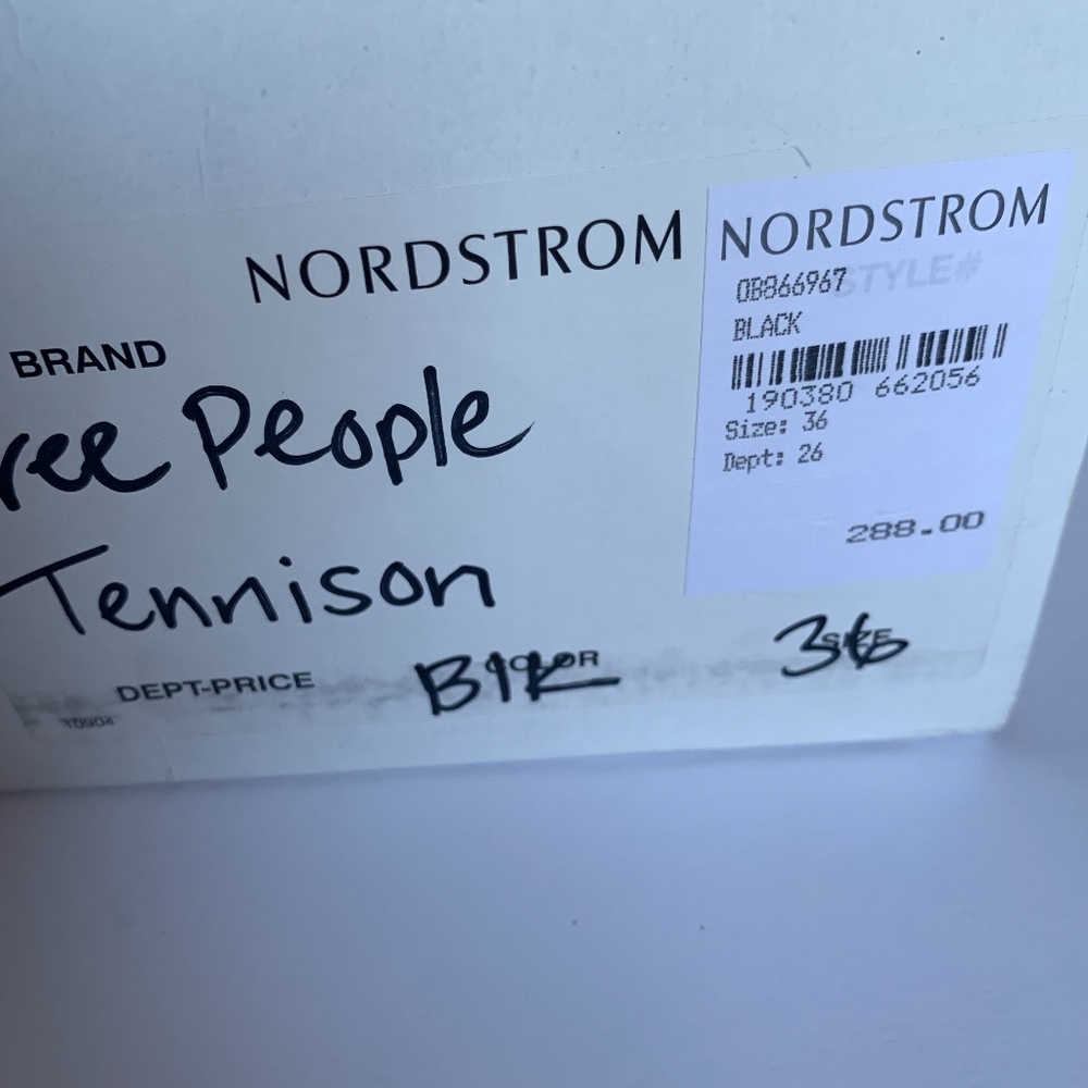 Free People Tennison Black Knee High Boots 36 NEW - Picture 5 of 8
